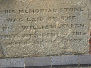 4 Northampton, Quen.s Road, WM, Chapel, school memorial stone, 1877, 10.7.2019 4 Northampton, Quen.s Road, WM, Chapel, school memorial stone, 1877, 10.7.2019