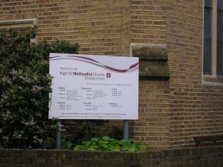 Maidenhead Methodist Chapel, notice board, 7.10.2015