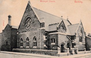 Barking Wesleyan Chapel postcard sent 19-04-1907 Barking Wesleyan Chapel postcard sent 19-04-1907