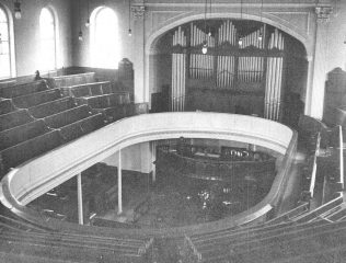 Brunswick WM Interior of Brunswick Place WM, Newcastle on Tyne prior to alterations | Image from the collections of the Newcastle upon Tyne District Archives