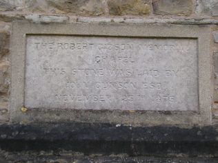 Arnside WM Chapel, foundation stone, 2.3.2017 Arnside WM Chapel, foundation stone, 2.3.2017 | G W Oxley