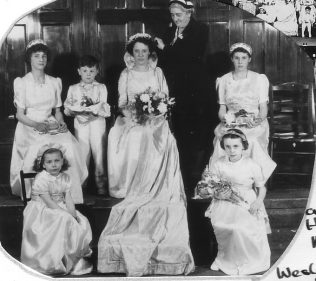 Attercliffe Road 1957, crowning of the Band of Hope Queen. I am at the bottom left.