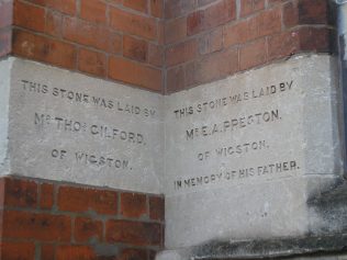 Wigston Mana WM Chapel, chapel foundation stones (iii), 18.12.2017 Wigston Mana WM Chapel, chapel foundation stones (iii), 18.12.2017 | G W Oxley