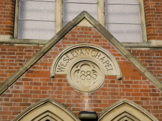 Wigston Magna WM Chapel,  chapel name and date plaques, 18.12.2017 | G W Oxley