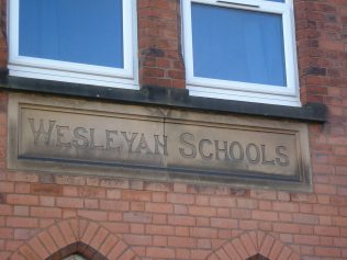 Wigston Magna WM Chapel,  school name plaque,  18.12.2017 | G W Oxley